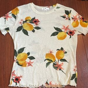 Lemon print top